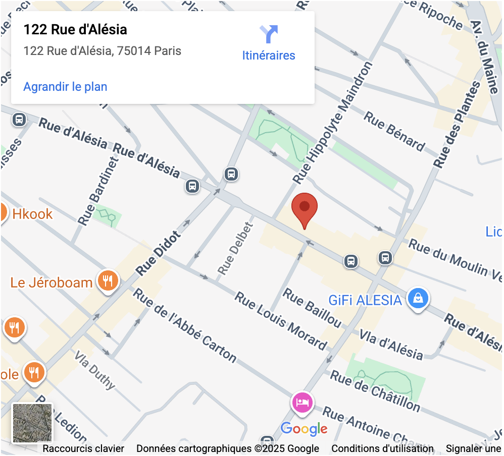 Notre salle à Paris Alesia