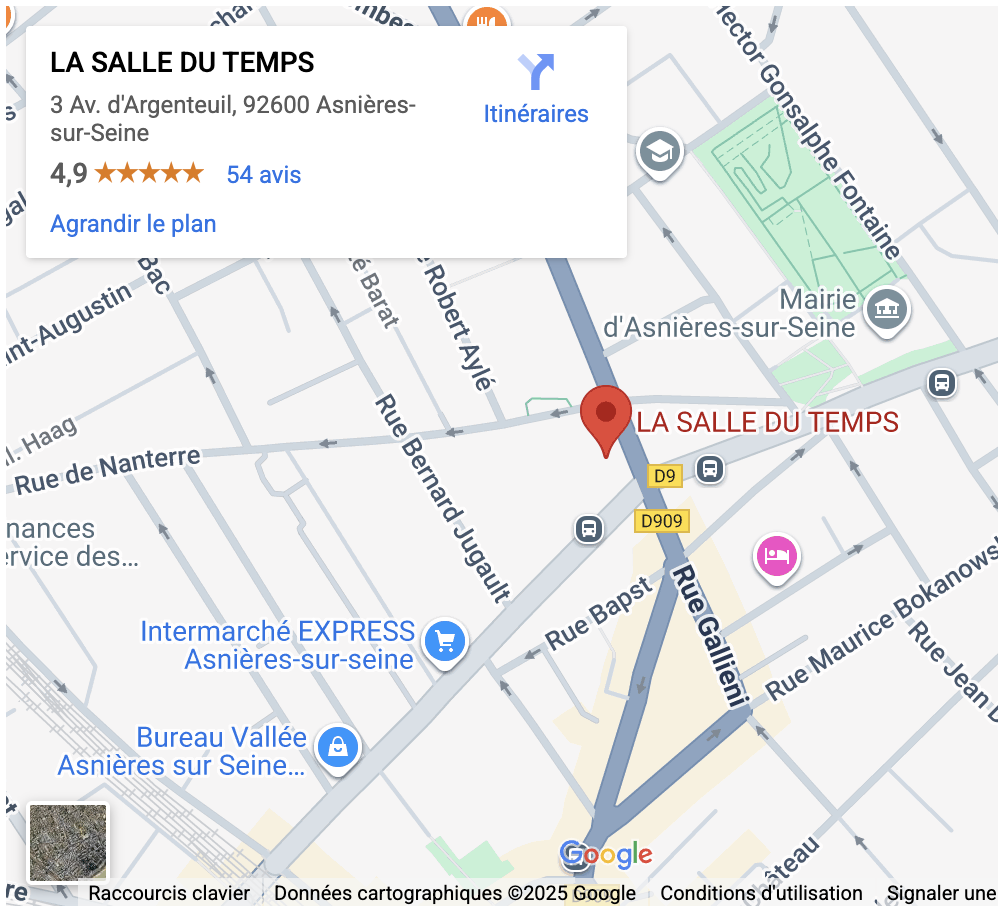 Notre salle à Paris Alesia