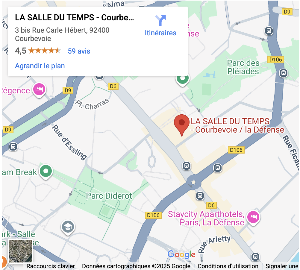 Notre salle à Paris Alesia